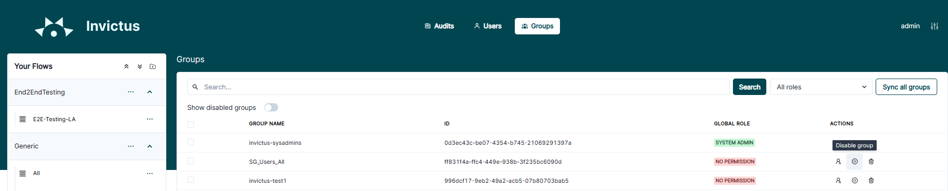 Enable Groups